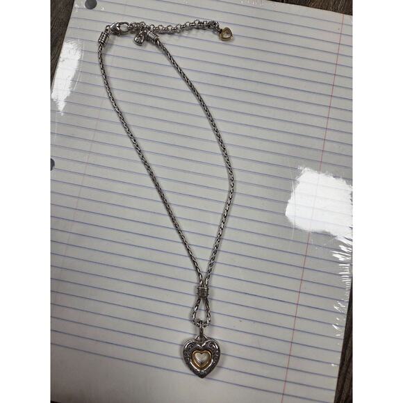 Brighton Jewelry - Brighton Silver & Gold Tone Heart 16” Necklace